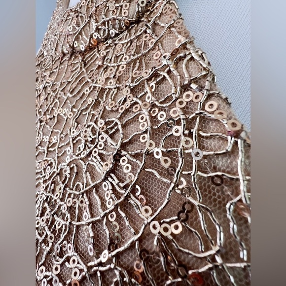 Camille de Vie Gold and White halter short Homecoming or Sweet 16 size 13/14 - Picture 4 of 12